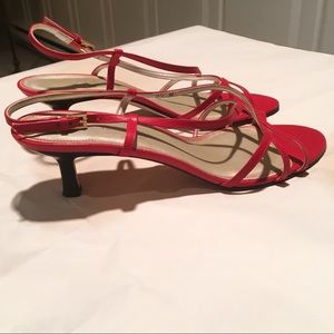 Talbots Tomato Red Wilona Heels